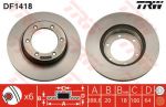 TRW DF1418 Диск тормозной TOYOTA 4 RUNNER 2.4-3.0 87-95/HILUX 92-/VW TARO 89-97 передний (4351235190)
