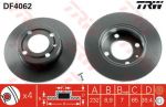 TRW DF4062 тормозной диск на VW POLO CLASSIC (6KV2)