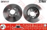 TRW DF4117 Диски торм.SUZUKI BALENO 1.3-1.6L 95-2002 (235х20) вентилируемые (5531161G01)