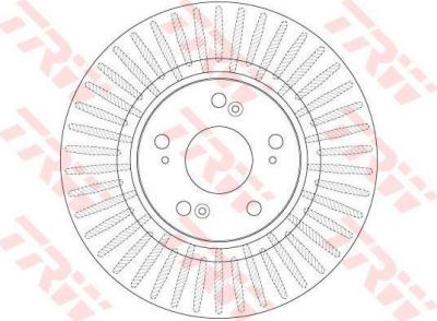 TRW DF6432S Диск тормозной HONDA ACCORD 2.0-2.2 08- передний вент.D=296мм.