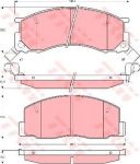 TRW GDB1195 комплект тормозных колодок, дисковый тормоз на TOYOTA PREVIA (TCR2_, TCR1_)