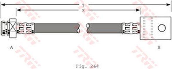 TRW PHA363 тормозной шланг на NISSAN VANETTE CARGO фургон (HC 23)
