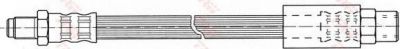 TRW PHB319 Шланг тормозной задний AUDI 80(B4)/100(44)/(C4)/A4(B5) /L=242mm