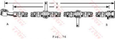TRW PHD255 тормозной шланг на HONDA CONCERTO (HW, MA)