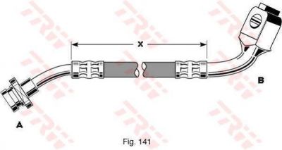 TRW PHD294 тормозной шланг на NISSAN PICK UP II (D21)