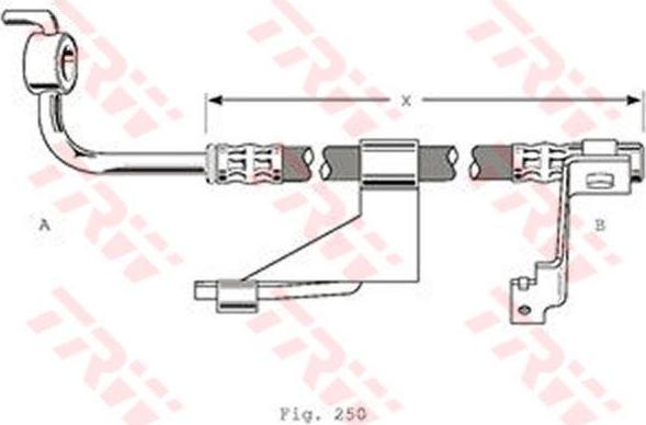 TRW PHD363 тормозной шланг на FORD ESCORT VII (GAL, AAL, ABL)