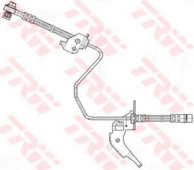 TRW PHD566 тормозной шланг на OPEL ASTRA H (L48)