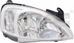 TYC 20-6065-05-2 основная фара на OPEL CORSA C фургон (F08, W5L)