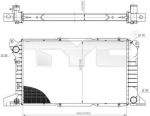 TYC 710-0053 радиатор, охлаждение двигателя на FORD TRANSIT c бортовой платформой/ходовая часть (E_ _)