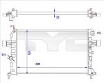 TYC 725-0038-R радиатор, охлаждение двигателя на OPEL ZAFIRA A (F75_)