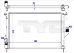 TYC 728-0057 радиатор, охлаждение двигателя на DACIA LOGAN (LS_)