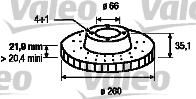 Valeo 186119 тормозной диск на 3 (E30)