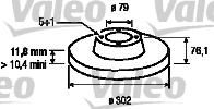 Valeo 186124 тормозной диск на 5 Touring (E34)