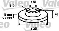 Valeo 186487 тормозной диск на NISSAN PRIMERA Hatchback (P11)