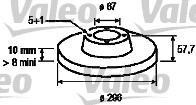 Valeo 186858 тормозной диск на MERCEDES-BENZ VIANO (W639)