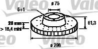 Valeo 186860 тормозной диск на 5 (E39)