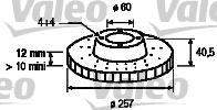 Valeo 197028 тормозной диск на FIAT PUNTO EVO (199)