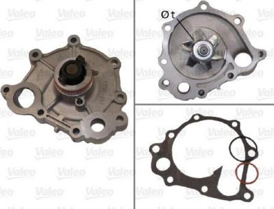 Valeo 506627 водяной насос на TOYOTA PREVIA (TCR2_, TCR1_)