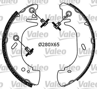 Valeo 554583 комплект тормозных колодок на FORD TRANSIT c бортовой платформой/ходовая часть (E_ _)