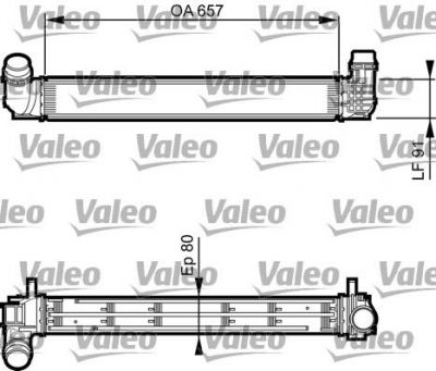 Valeo 818269 интеркулер на RENAULT MEGANE III Наклонная задняя часть (BZ0_)
