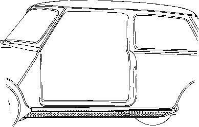 Van Wezel 0201.10 днище кузова на ROVER MINI