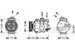 Van Wezel 0300K270 компрессор, кондиционер на VW GOLF VI кабрио (517)