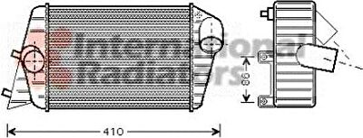 Van Wezel 17004252 интеркулер на FIAT STILO (192)