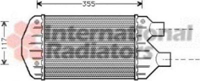 Van Wezel 17004267 интеркулер на FIAT MAREA Weekend (185)