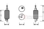 Van Wezel 1700D029 осушитель, кондиционер на FIAT CROMA (154)