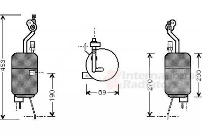 Van Wezel 1800D310 осушитель, кондиционер на FORD KA (RB_)
