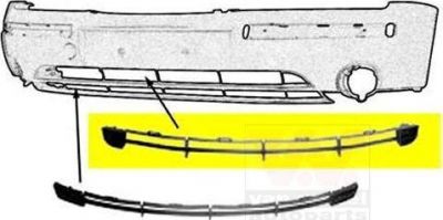 Van Wezel 1828590 решетка вентилятора, буфер на FORD MONDEO III седан (B4Y)