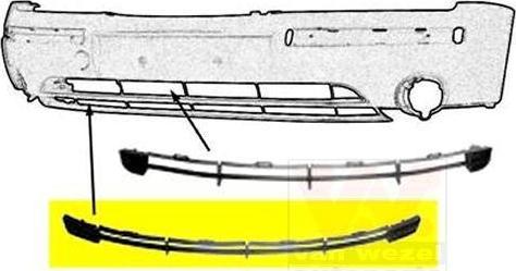 Van Wezel 1828599 решетка вентилятора, буфер на FORD MONDEO III седан (B4Y)