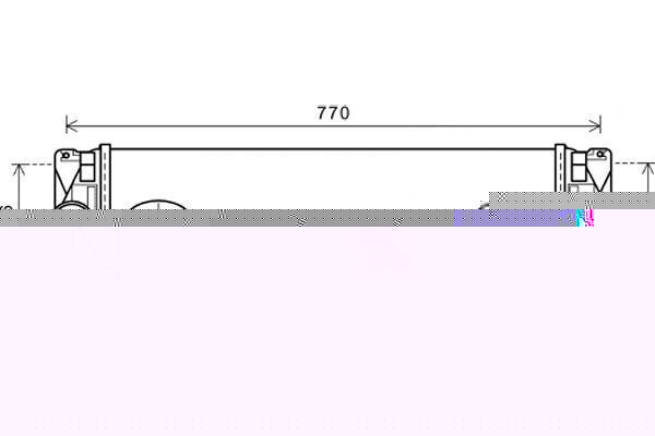Van Wezel 30004582 интеркулер на MERCEDES-BENZ SPRINTER 5-t c бортовой платформой/ходовая часть (906)