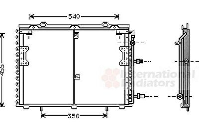 Van Wezel 30005221 конденсатор, кондиционер на MERCEDES-BENZ S-CLASS (W140)