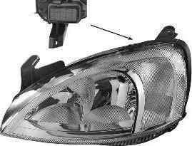 Van Wezel 3777964M основная фара на OPEL CORSA C фургон (F08, W5L)