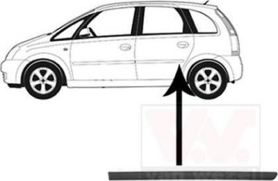 Van Wezel 3781405 облицовка / защитная накладка, дверь на OPEL MERIVA
