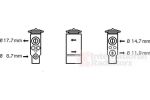 Van Wezel 40001349 расширительный клапан, кондиционер на PEUGEOT 206 SW (2E/K)