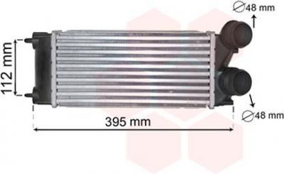 Van Wezel 40004343 интеркулер на PEUGEOT 308 (4A_, 4C_)