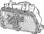 Van Wezel 4046943V основная фара на PEUGEOT 405 II (4B)