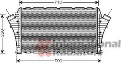 Van Wezel 47004066 интеркулер на SAAB 9-3 кабрио (YS3F)