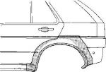 Van Wezel 5324147 боковина на TOYOTA COROLLA Compact (_E9_)