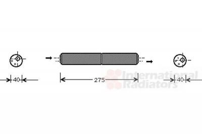 Van Wezel 5800D021 осушитель, кондиционер на VW POLO CLASSIC (6KV2)