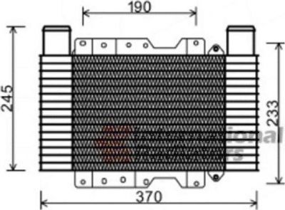 Van Wezel 82004224 интеркулер на HYUNDAI TERRACAN (HP)