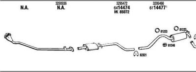 WALKER VO34004B система выпуска ог на VOLVO 340-360 (343, 345)