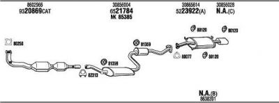 WALKER VOT16568 система выпуска ог на VOLVO S40 I (VS)