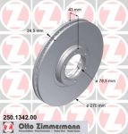 Zimmermann 250.1342.00 тормозной диск на FORD TRANSIT c бортовой платформой/ходовая часть (E_ _)