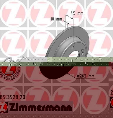 Zimmermann 285.3528.20 тормозной диск на HYUNDAI i30 (GD)