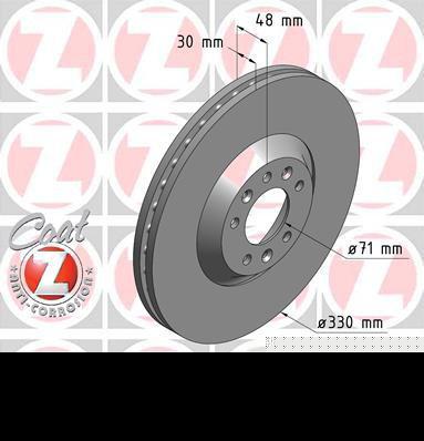 Zimmermann 440.3119.20 тормозной диск на PEUGEOT 407 (6D_)