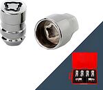 Anmax Гайка секретная M12x1,5 (35), конус, закрытая, 4+2 ключа, CH, L2207 Anmax S033046 Anmax Гайка секретная M12x1,5 (35), конус, закрытая, 4+2 ключа, CH, L2207 Anmax S033046