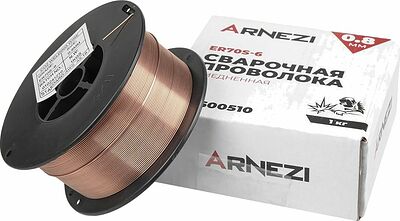 ARNEZI R7600510 проволока сварочная омеднённая ER70S-6, 0,8 мм, 1 кг